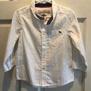 H&M White button down shirt size 18-24m